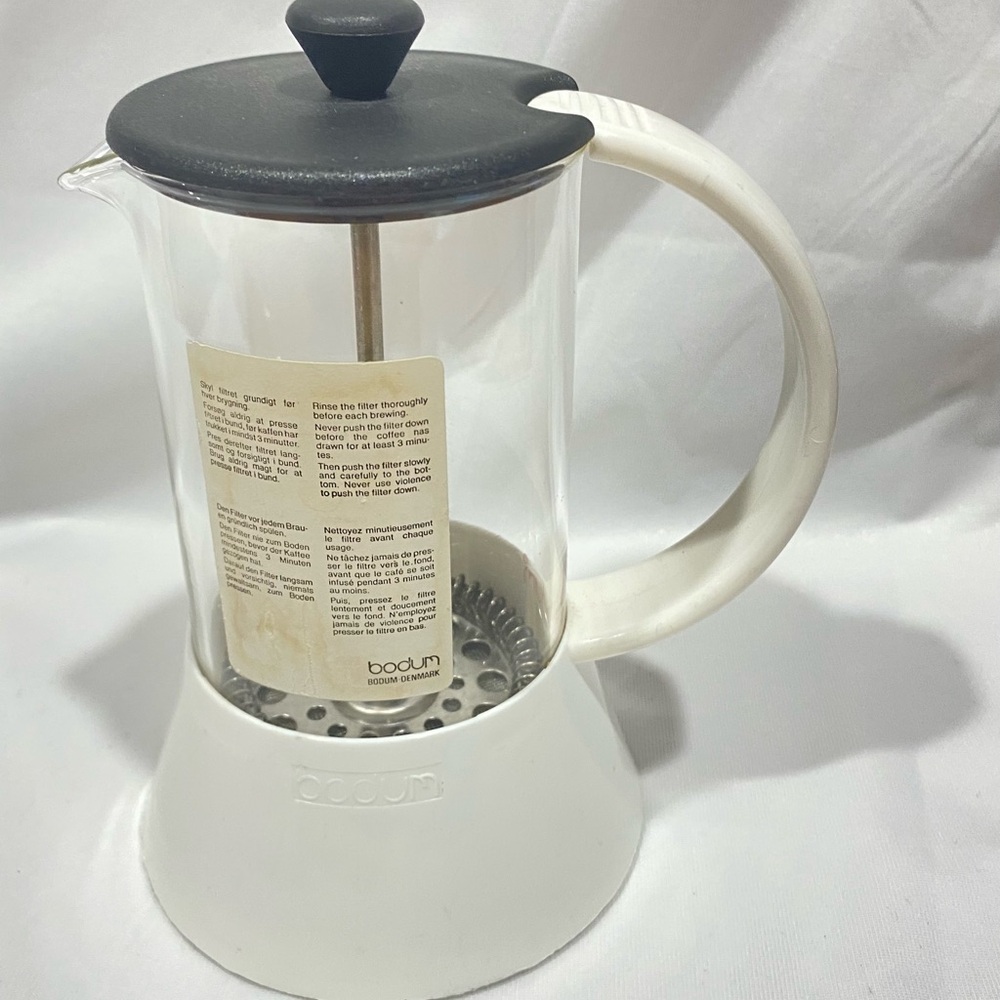 Vintage Postmodern Bodum French Coffee Press Maker Jorgensen Design Denmark
